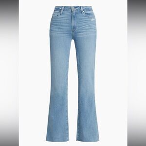 PAIGE Blue Flare Wide Leg Jeans